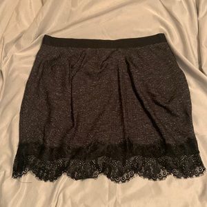 Jessica Simpson black lace skirt